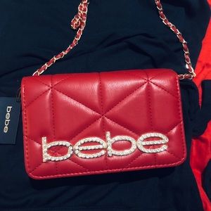 Bebe red purse NWT